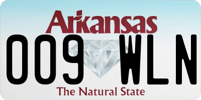 AR license plate 009WLN