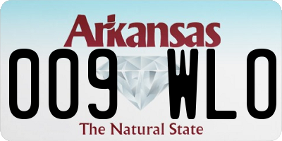 AR license plate 009WLO