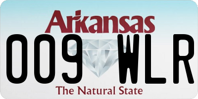 AR license plate 009WLR
