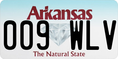 AR license plate 009WLV