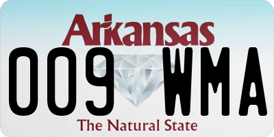 AR license plate 009WMA