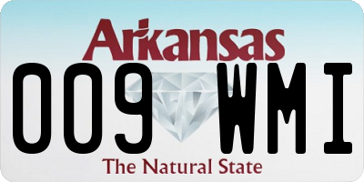 AR license plate 009WMI