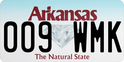 AR license plate 009WMK