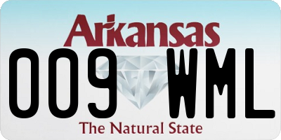 AR license plate 009WML