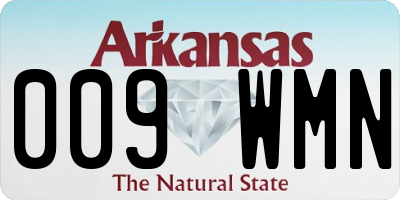 AR license plate 009WMN