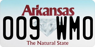 AR license plate 009WMO