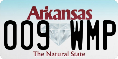 AR license plate 009WMP