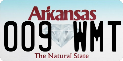 AR license plate 009WMT