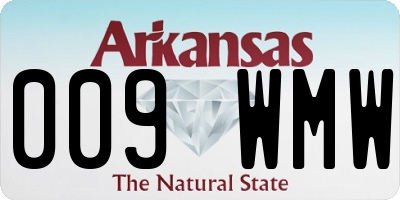 AR license plate 009WMW