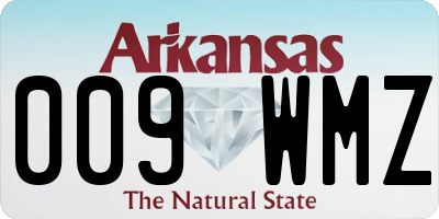 AR license plate 009WMZ