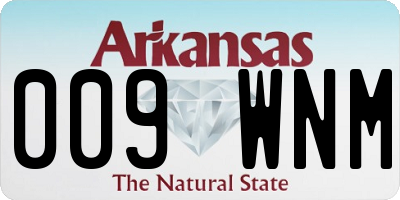 AR license plate 009WNM