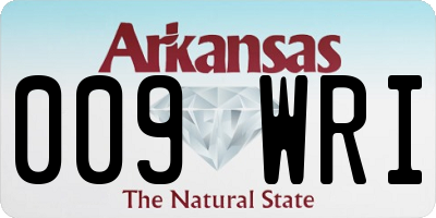 AR license plate 009WRI