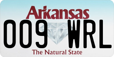 AR license plate 009WRL