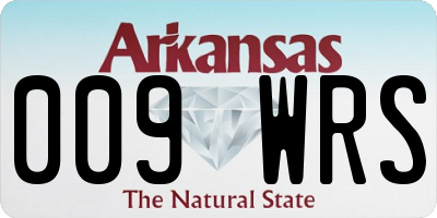 AR license plate 009WRS
