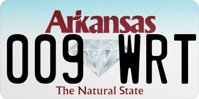AR license plate 009WRT
