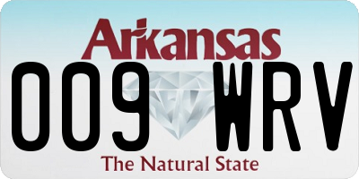 AR license plate 009WRV