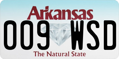 AR license plate 009WSD