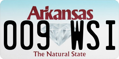 AR license plate 009WSI