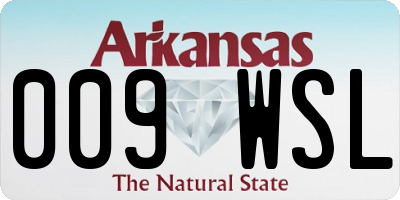AR license plate 009WSL
