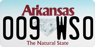 AR license plate 009WSO
