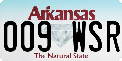 AR license plate 009WSR