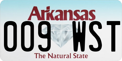 AR license plate 009WST