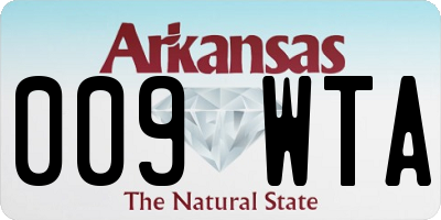 AR license plate 009WTA