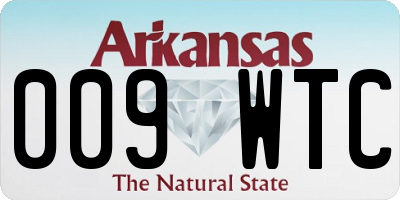 AR license plate 009WTC