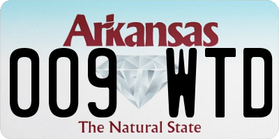 AR license plate 009WTD