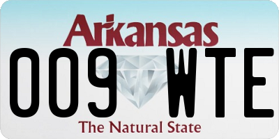 AR license plate 009WTE