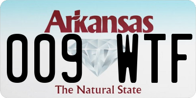 AR license plate 009WTF