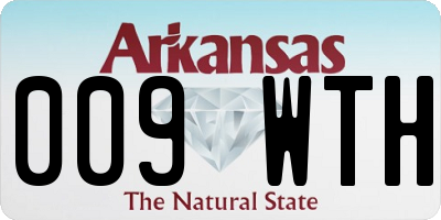 AR license plate 009WTH
