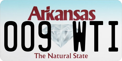 AR license plate 009WTI