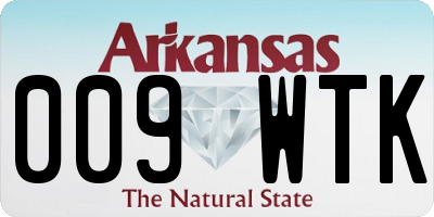 AR license plate 009WTK