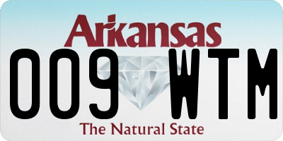 AR license plate 009WTM