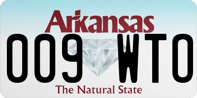 AR license plate 009WTO