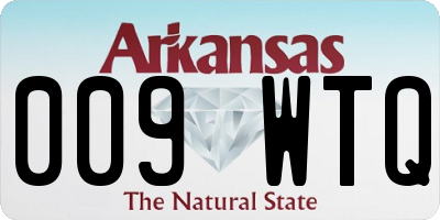 AR license plate 009WTQ
