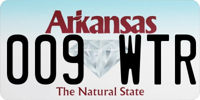 AR license plate 009WTR