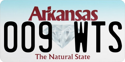 AR license plate 009WTS