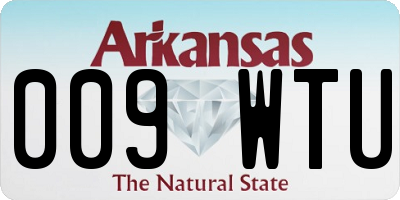 AR license plate 009WTU