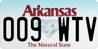 AR license plate 009WTV