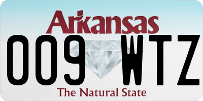 AR license plate 009WTZ