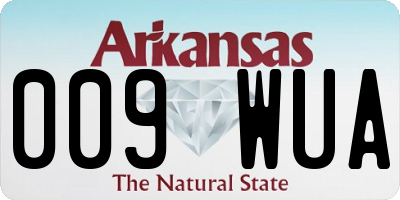 AR license plate 009WUA