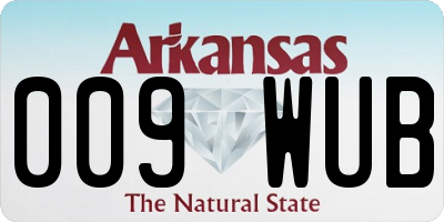 AR license plate 009WUB