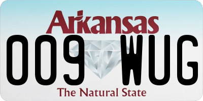 AR license plate 009WUG