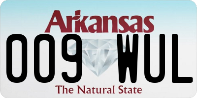 AR license plate 009WUL