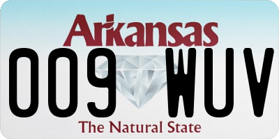 AR license plate 009WUV