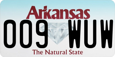 AR license plate 009WUW