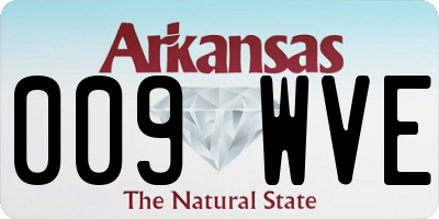 AR license plate 009WVE