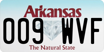 AR license plate 009WVF